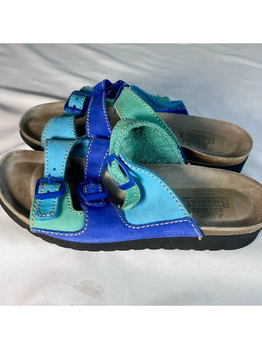 Bjornal Two Strap Kai Sandals Women’s Size 8 Blue